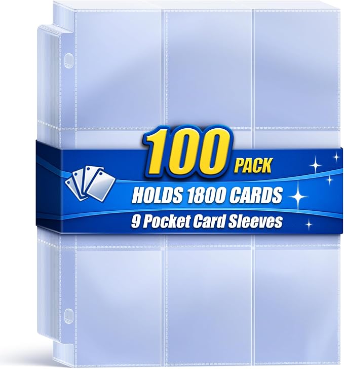 1800 Pocket Trading Card Sleeves by Kitoyz