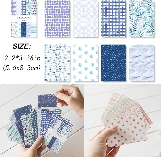 500 Sheets Vintage Scrapbook Paper Set Aesthetic Stationery Paper Supplies - Image 2