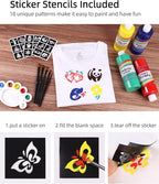 Colorful Fabric Paint Set for Clothes, 6 Colors 16.7 Fl Oz Paint for Kids - Image 5