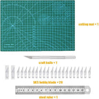 Self Healing Sewing Mat, Exacto Knife Precision Carving Craft Hobby Knife Kit - Image 2