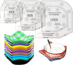 Bowl Cozy Template Cutting Ruler Set, DIY Kitchen Art Craft Acrylic Stencil Cut by OFFTESTY