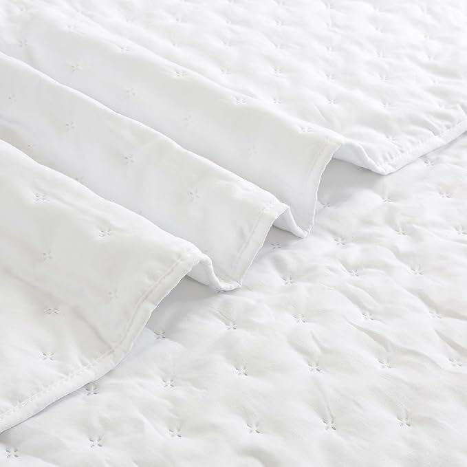 ROARINGWILD White Queen Size Quilt Bedding Sets - Image 5