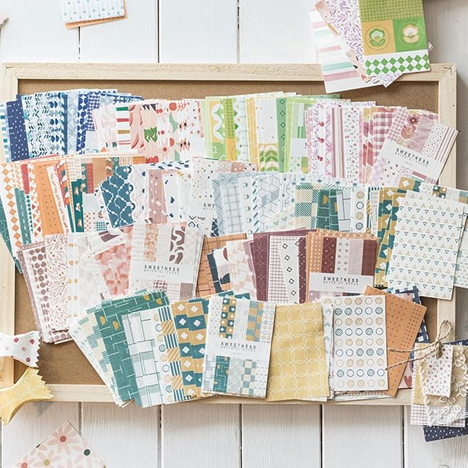 500 Sheets Vintage Scrapbook Paper Supplies - Image 8