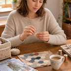 1200 PCS Hexagon Piecing Paper Templates, 0.75" White Paper templates, Quilting - Image 7