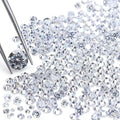 0.9-8mm 10-1000pcs CZ Zircon 5A Round Machine Cut White Cubic Zirconia Loose CZ by AierCrystal