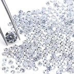 0.9-8mm 10-1000pcs CZ Zircon 5A Round Machine Cut White Cubic Zirconia Loose CZ by AierCrystal