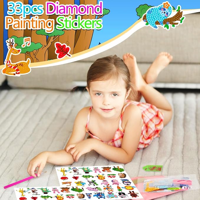 Labeol Diamond Art Kits for Kids Boys and Girls Ages 6-8-10-12 Easy to DIY - Image 4