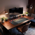 Japanese Anime Desk Pad, Long Keyboard Mat, Computer Pad, Wireless Mouse Mat - Image 4
