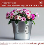 ORACAL 631 Matte Storm Grey Vinyl Durable Roll Easy to Weed Permanent Adhesive - Image 3