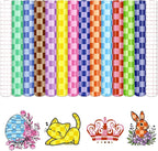 Tintnut Rainbow Checkerboard Permanent Vinyl, waterproof, easy peel & stick by Tintnut