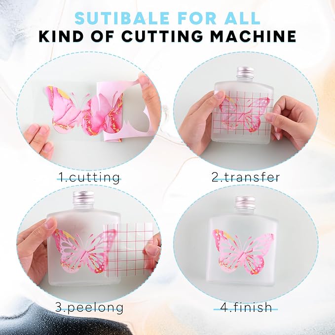 Tintnut Marble Permanent Vinyl 12x10in 12 Sheets Permanent Adhesive Vinyl | - Image 3