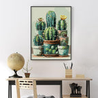 Yezavesu Cactus Framed Paint by Numbers Kit - Image 2