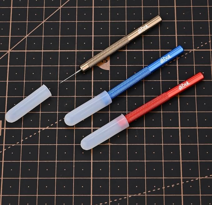 ANSAI 3-Piece 3 Colors Mini Precision Hobby Tool Set, Metal Applicator Needles - Image 4