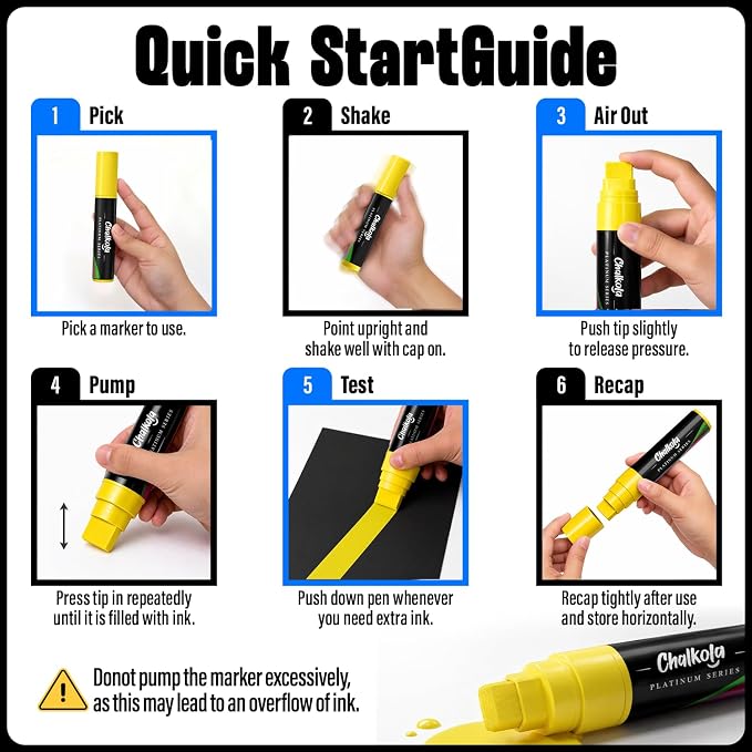 8 Washable Window Markers for Cars - 15mm Jumbo - Image 7