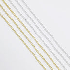 60 Feet Metal Iron Necklace Chains 3mm Bulk Curb Link Chain - Image 4