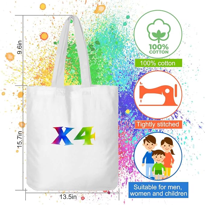 Vodolo White Bags for Tie Dye, Tie Dye Kits for Adults Kids Women Large Groups - Image 3
