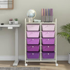 Giantex 10 Drawers Rolling Cart, Classroom Organizers, Storage Cart - Image 2