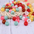 100pcs 14mm Acrylic Mix Color Pop Spring Beads Large Holle - Image 8