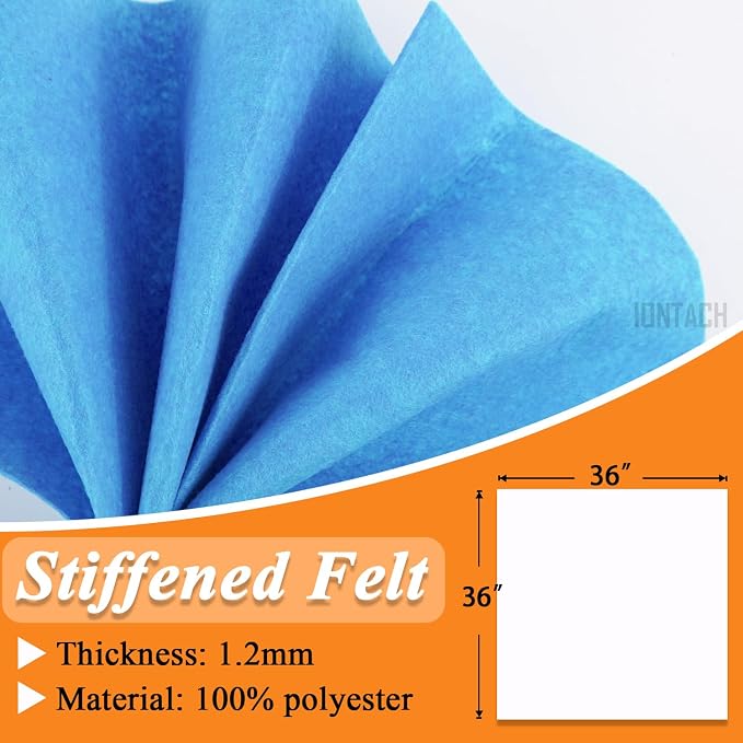 IONTACH 36" X 36" Stiff Felt Fabric 1.2mm Thick | Felt Sheet - Image 3