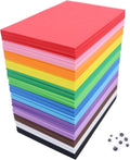 OISAKLD 104 Pack EVA Color Foam 5.5x8.5 inch EVA Craft Foam 2mm EVA Foam Sheets by OISAKLD