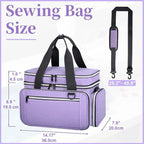 Anitor Large Sewing Supplies Organizer, Double Layer Sewing Storage Organizer - Image 3