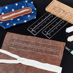 PH PandaHall 6pcs 3 Sizes Zipper Making Template Set, Acrylic Zip Pocket - Image 5