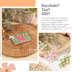 YOPPIX 90 Pcs Sublimation Acrylic Keychain Blank kit, - Image 5