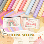VINYL FROG 15 Sheets Heat Transfer Vinyl Bundle 12"x10" Neutral Tone Pink - Image 4
