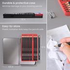 ARTEZA Drawing Sketch Pencils Set of 12, Graphite Pencils 6B to 4H, - Image 5