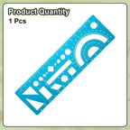HARFINGTON Multifunctional Geometric Rulers 15cm Metric and SAE Aluminum - Image 3