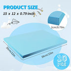 LuckyFoam Blue 10 Pack 15x12x0.79 inch Foam Sheets 0.79 Inch Thick | - Image 2