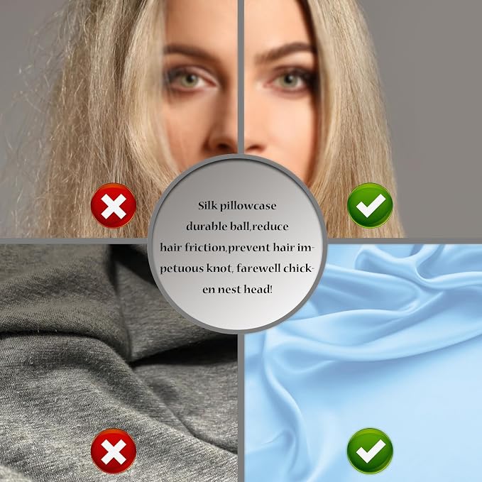 Silk Pillow Cases 2 Pack Soft Breathable and Sliky King Size Pillow Cases Set - Image 5