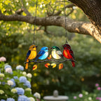Colorful Songbirds Acrylic Suncatcher - Image 2