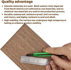 MUXGOA 20 Pcs Walnut Wood Sheets, Unfinished Thin Lumber Solid Wood - Image 3