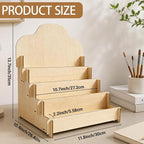 Paint Stand Compatible with Tamiya, Wooden | 4 Tier Paint Stand Rack, Model Kit - Image 2