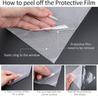HIDBEA Frosted Window Privacy Film Heat Control UV Blocking, Static Cling - Image 6