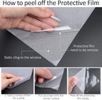 HIDBEA Frosted Window Privacy Film Heat Control UV Blocking, Static Cling - Image 6