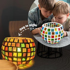 goldentime Glass Mosaic Candle Holder Kit, DIY Stained Glass Kit - Image 5