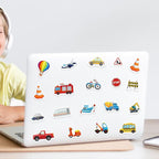 300Pcs Transportation Foam Stickers, Self-Adhesive Truck Cartransportation - Image 2