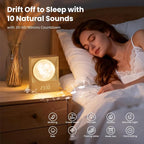 RETEYUNG Sunrise Alarm Clocks for Heavy Sleepers, Rotatable Moon Light - Image 4