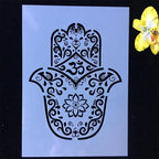 TIAMECH A4 Reusable Mandala Hand Stencil - Image 4