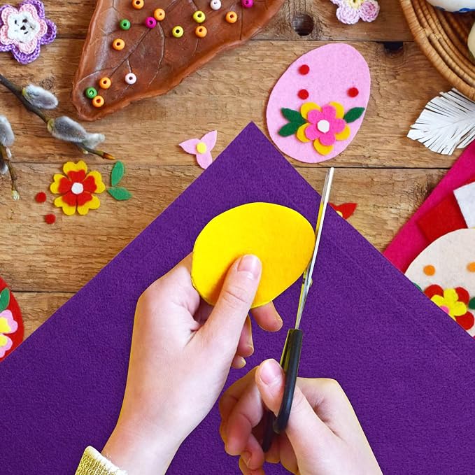 Jtnohx Color Felt, Soft Felt Sheets, 1.4mm Thick 8"x12" Handicraft Felt Fabrics - Image 6