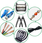 Small Wire Cutters with Spring 2-Pack Diagonal Flush Cutters 5" Black | - Image 4