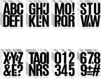 Letter Stickers, Mailbox Numbers, 4 Inch Waterproof Vinyl Alphabet | 4 Inch by Llewyn