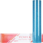 TUMIYA Glitter Sky Blue HTV Vinyl by TUMIYA
