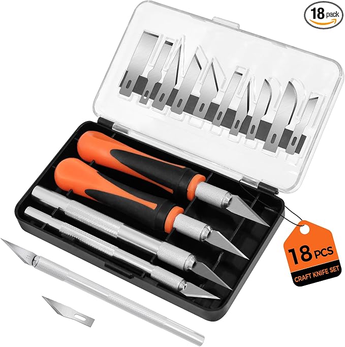 18Piece Exacto Knife Set, 4 Craft Knife by AslyYardMngSter