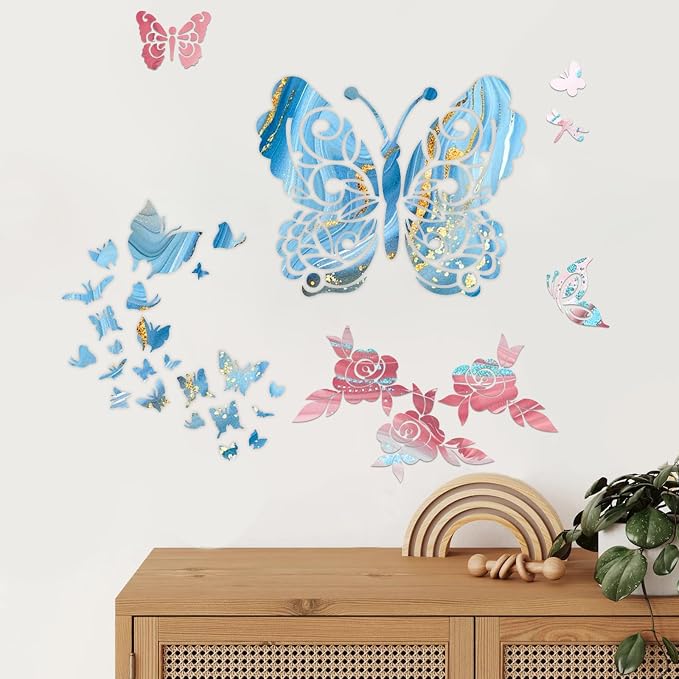 8 Pcs Large Flower Stencils for Painting, 9.84 X 9.84 Inch Flower Stencils for - Image 4