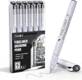 JusArt Fineliner Pens, 0.25mm Ultra Fine Point Pens 01, No Bleed, Waterproof by JusArt%7CCreativeArtSupplies