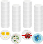 Henoyso 24 Pcs 2 x 2 x 1 Inch Foam Circles, Polystyrene Round Foam Discs by Henoyso