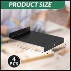 Suzile 2 Pcs Bench Hook Metal Inking Plate Linoleum Printmaking Block Stop Ink - Image 2